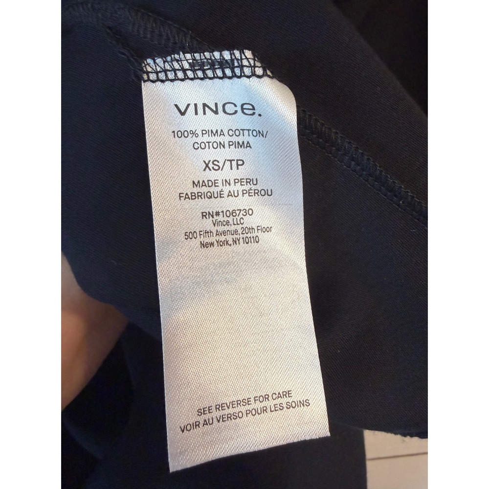 Vince Black Pima Cotton Tie Front Wrap Midi Skirt XS V565383318 NEW - Picture 5 of 7